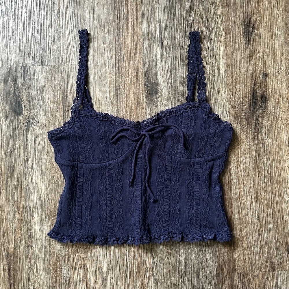 Edikted lacey knit tank top